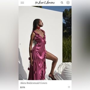 For Love & Lemons Akira bridesmaid dress